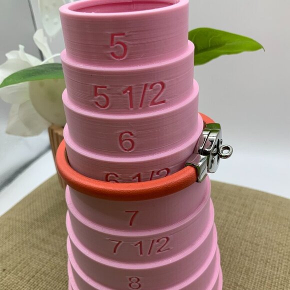 Fossil Sterling Silver Lock Key Coral Leather Band Bracelet - Picture 2 of 6